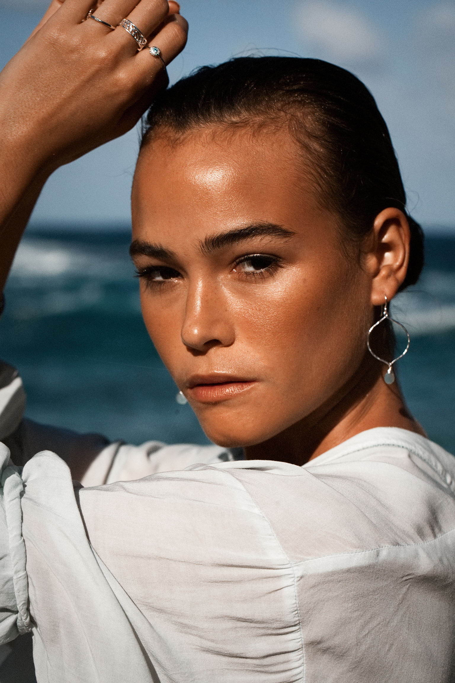 three quarters headshot